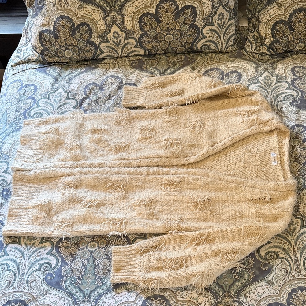 Cozy Beige Knit Cardigan